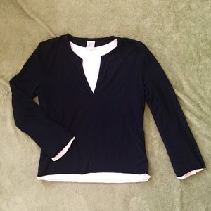 Gaiam Layered Long-Sleeve Yoga Top